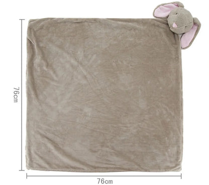 Kuschelige Babydecke mit Hasen-Design – Flauschige Baby Kuscheldecke