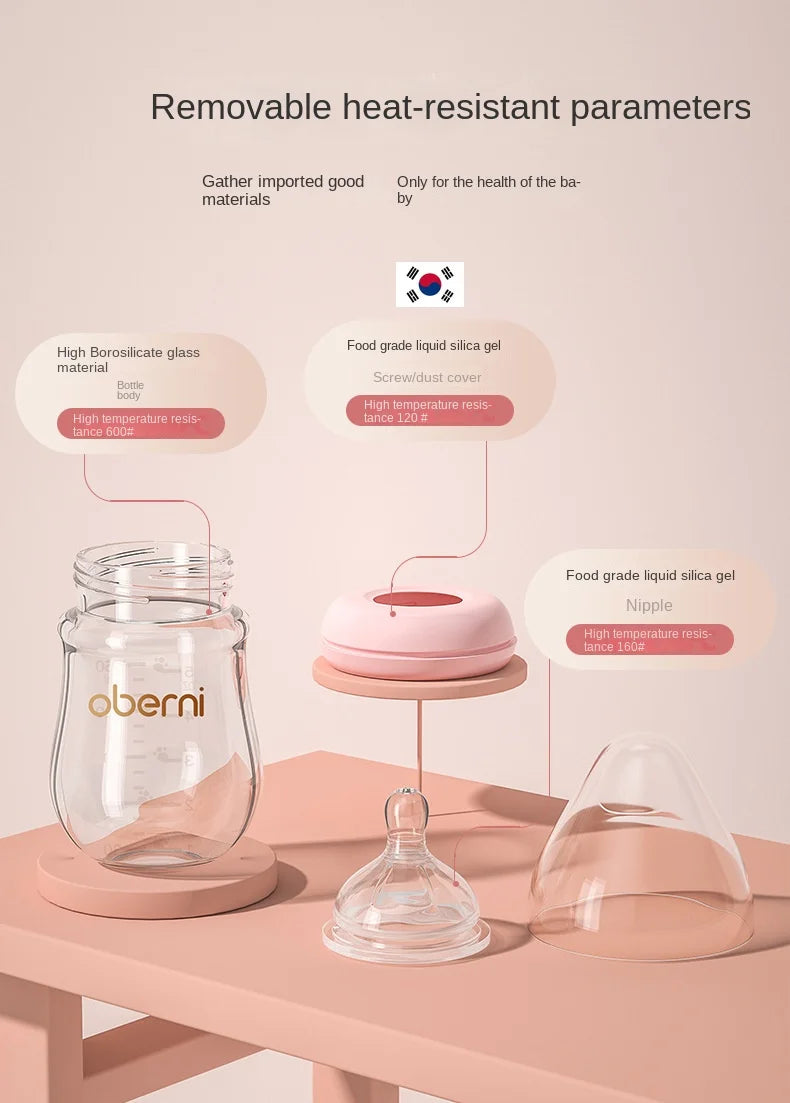 Babyflasche mit Weichem Sauger – BPA-freie Anti-Kolik Flasche für Neugeborene