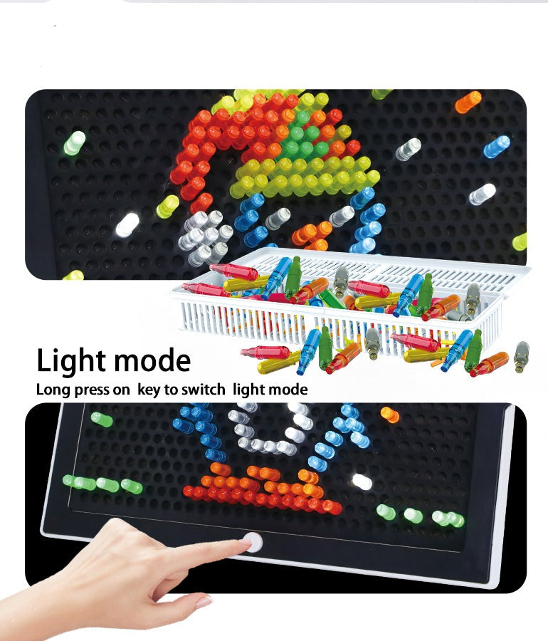 Kreatives Leuchtspiel – Magisches Lichtstecker Set