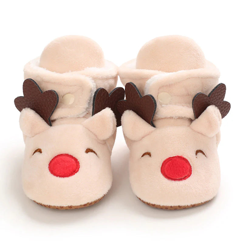 Weihnachtshausschuhe für Kinder - Süße Rentier & Santa Designs