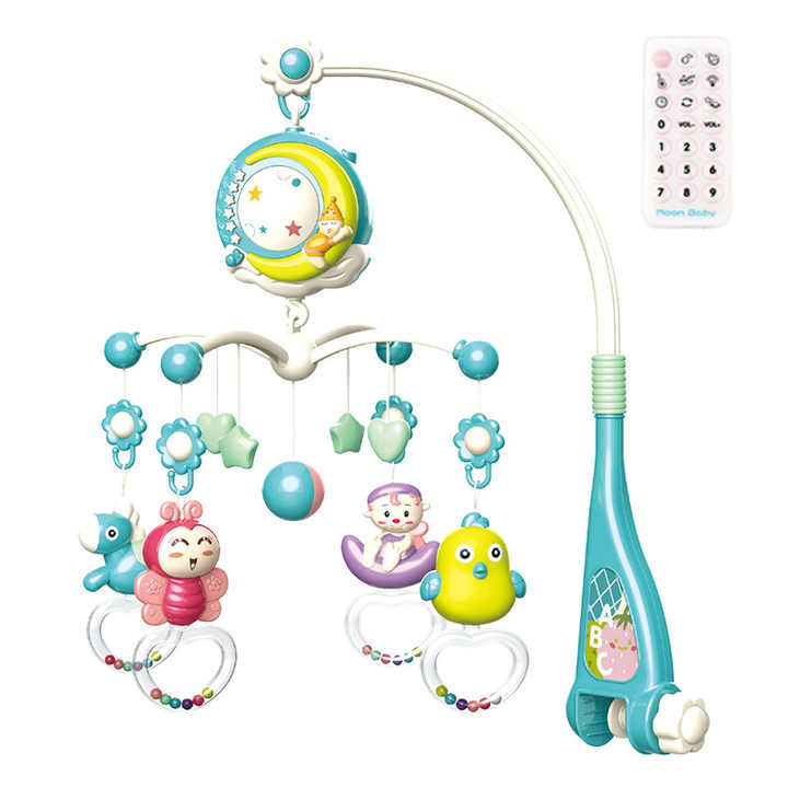 Baby-Mobile mit Musik und Lichtprojektion - Einschlafhilfe für Neugeborene