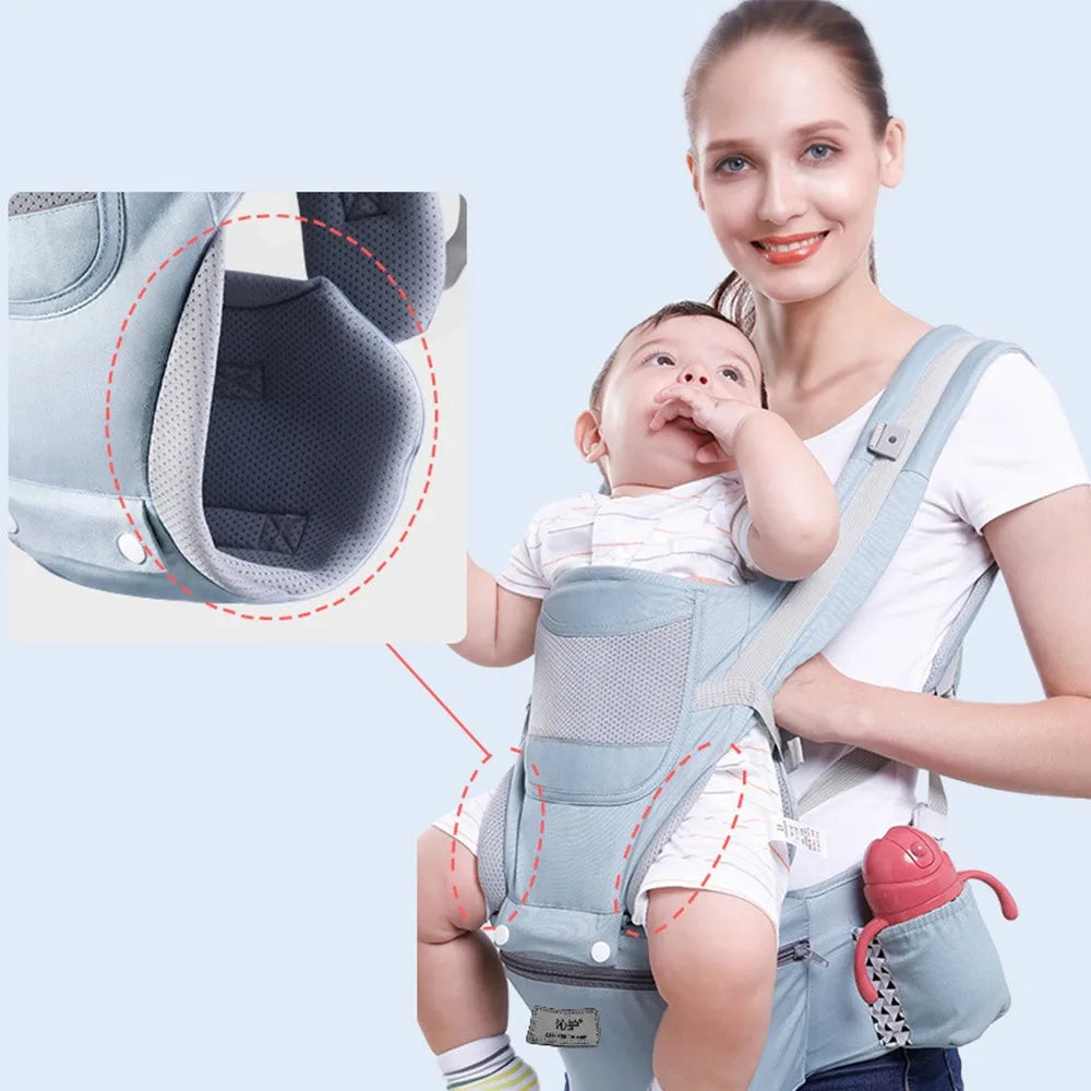 Komfortable Babytrage – Ergonomisches Tragetuch mit Verstaumöglichkeit