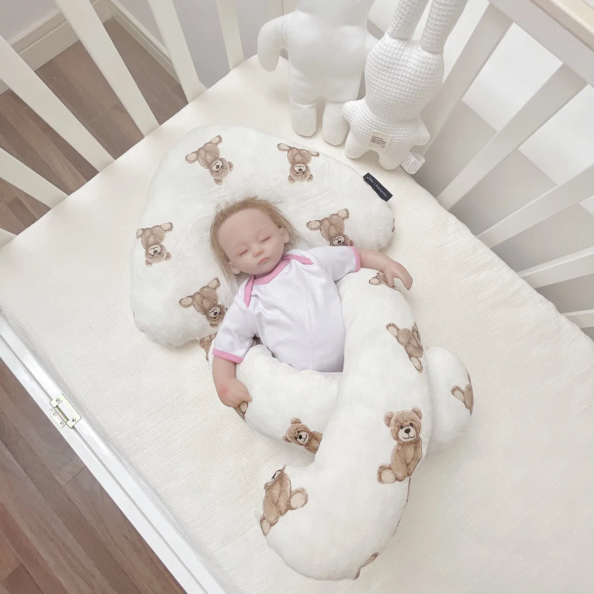 Baby Lagerungskissen mit Kopfstütze – Ergonomisches Stützkissen für Babys