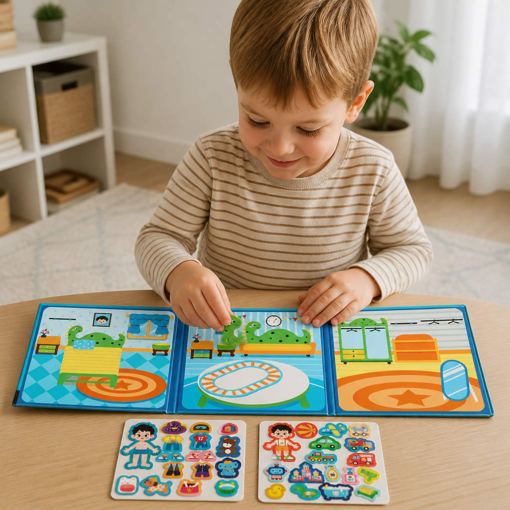 Montessori Magnet-Quiet-Book – Kreatives Ankleide- & Szenenspiel