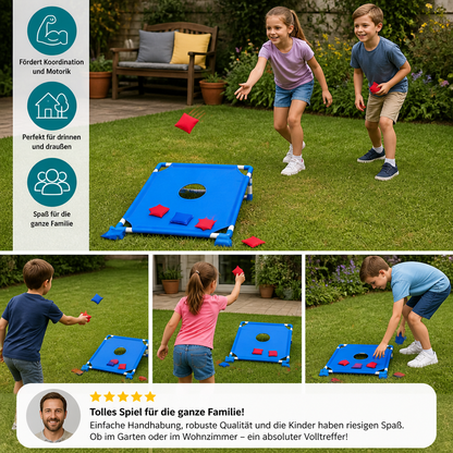 Zweifarbiges Bean-Bag-Wurfspiel für drinnen & draußen