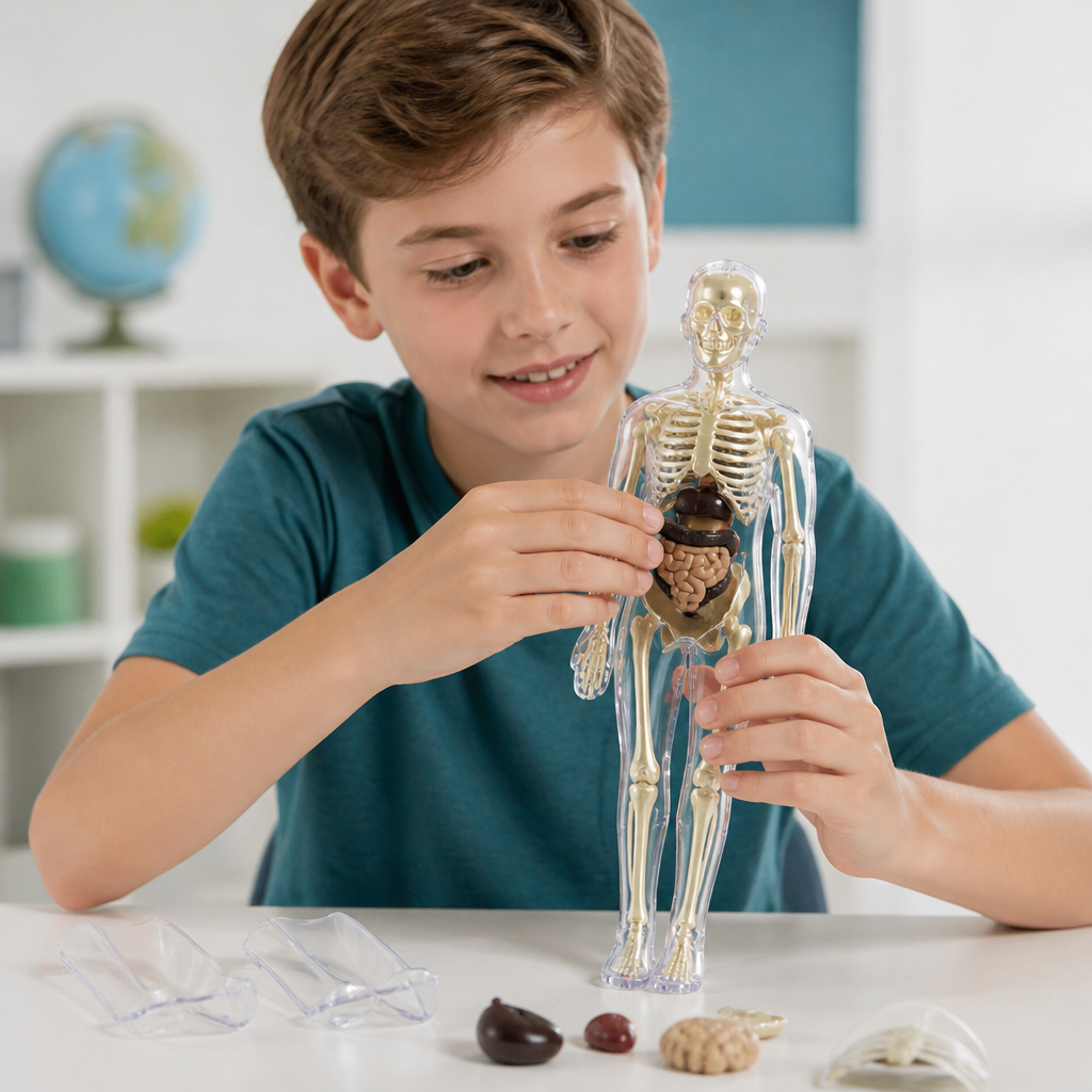 MINT-Lernset zur menschlichen Anatomie mit selbst zusammenbaubarem Organmodell