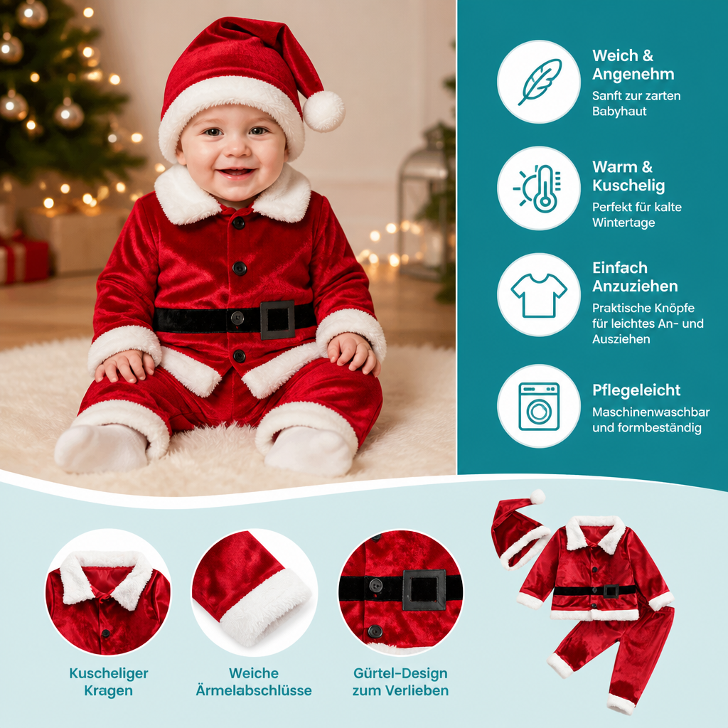 Weihnachtsmann-Kostümsets für Babys & Kleinkinder