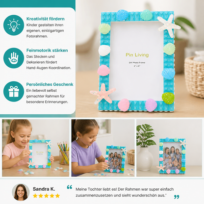 DIY-Fotorahmen-Bastelset aus Bausteinen