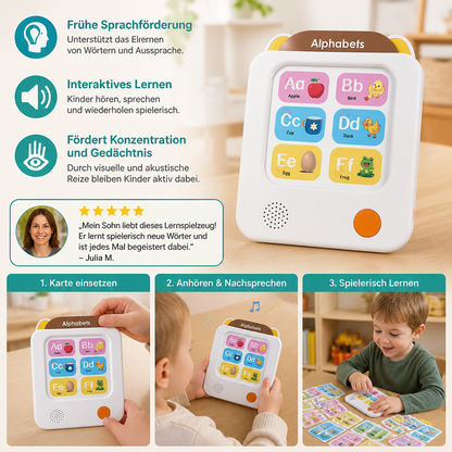 Interaktiver Englisch-Lernkartenleser für Kinder – Pädagogisches Lernspielzeug