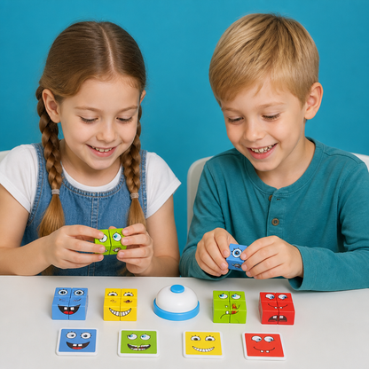 Gesicht Puzzle Würfel Spiel