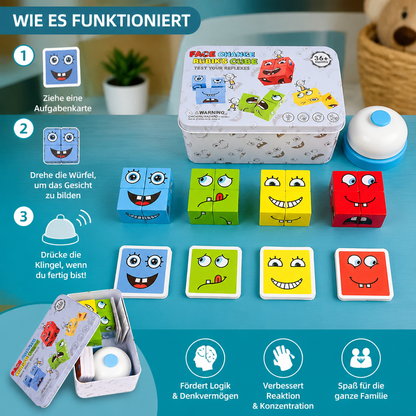 Gesicht Puzzle Würfel Spiel