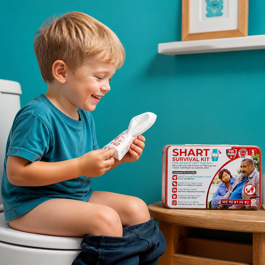 Lustiges "Shart Survival Kit“ – Ultimatives Scherzgeschenk-Set für peinliche Toilettenmomente