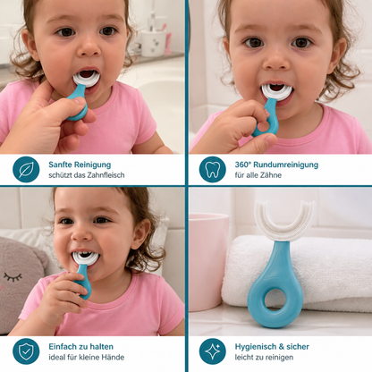 U-förmige Zahnbürste für Kinder