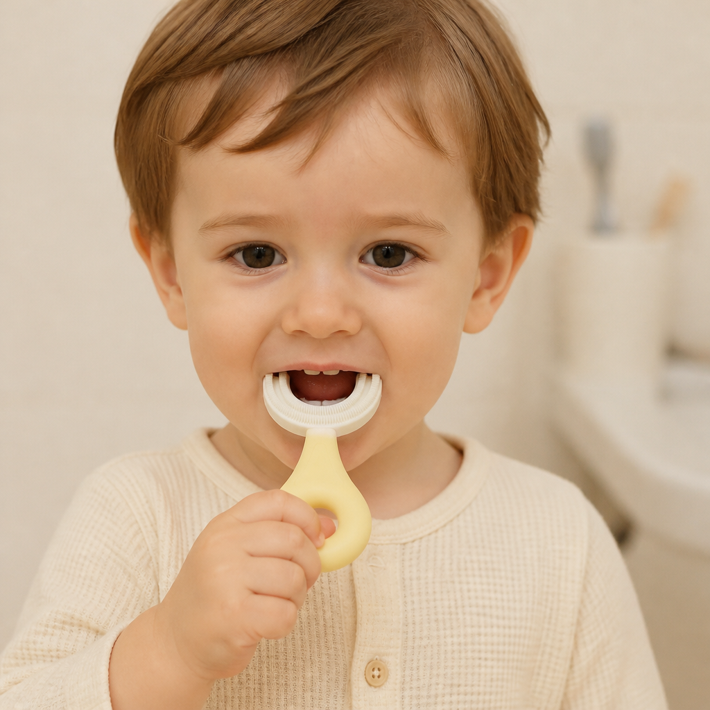 U-förmige Zahnbürste für Kinder