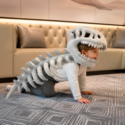 Lustiges Dinosaurier-Skelett-Plüschkostüm