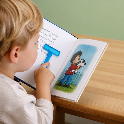 Finger-Lesehilfe für Kinder – Transparente Lesezeilenhilfe