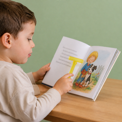 Finger-Lesehilfe für Kinder – Transparente Lesezeilenhilfe