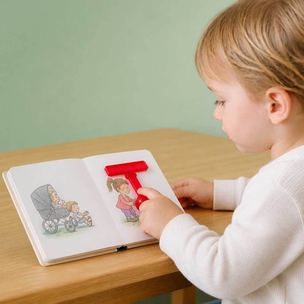 Finger-Lesehilfe für Kinder – Transparente Lesezeilenhilfe