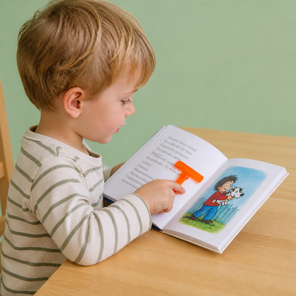 Finger-Lesehilfe für Kinder – Transparente Lesezeilenhilfe