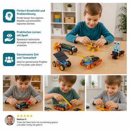 5-in-1 DIY-MINT-Fahrzeug-Bauset für Kinder