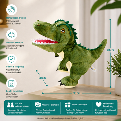 Lustige Dinosaurier-Plüsch-Handpuppe