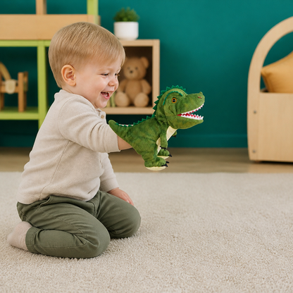 Lustige Dinosaurier-Plüsch-Handpuppe