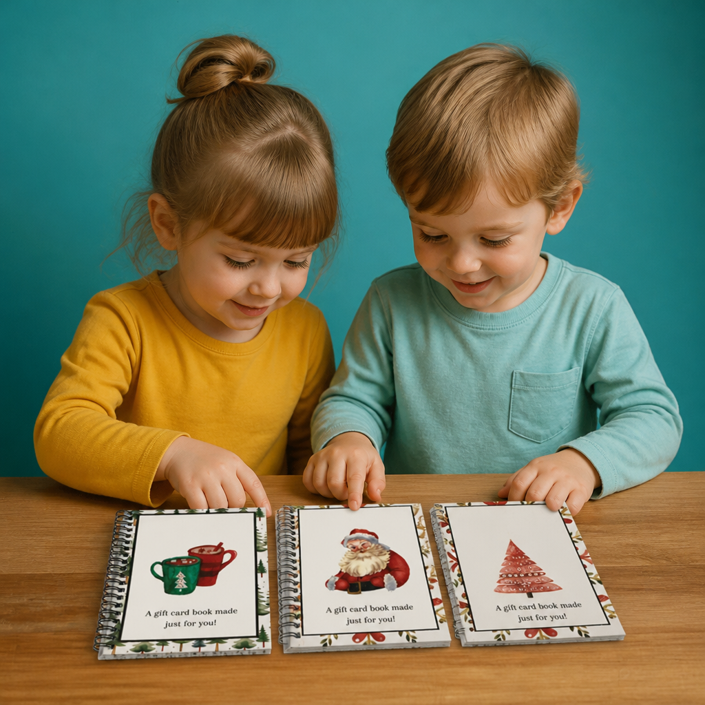DIY-Weihnachts-Geschenkkartenbuch – Spiralgebundener Geschenk-Organizer für die Feiertage