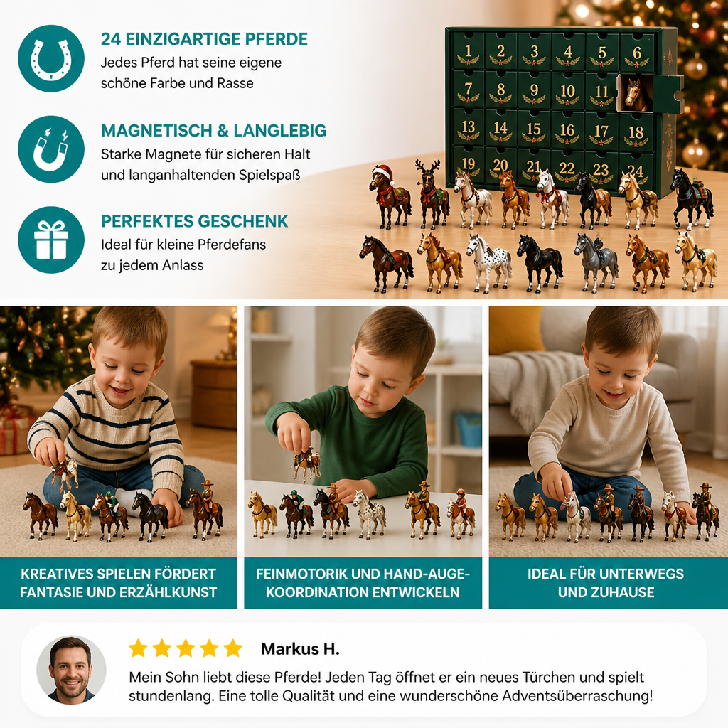 Adventskalender für Pferdeliebhaber – 24 Tage voller Weihnachtsüberraschungen