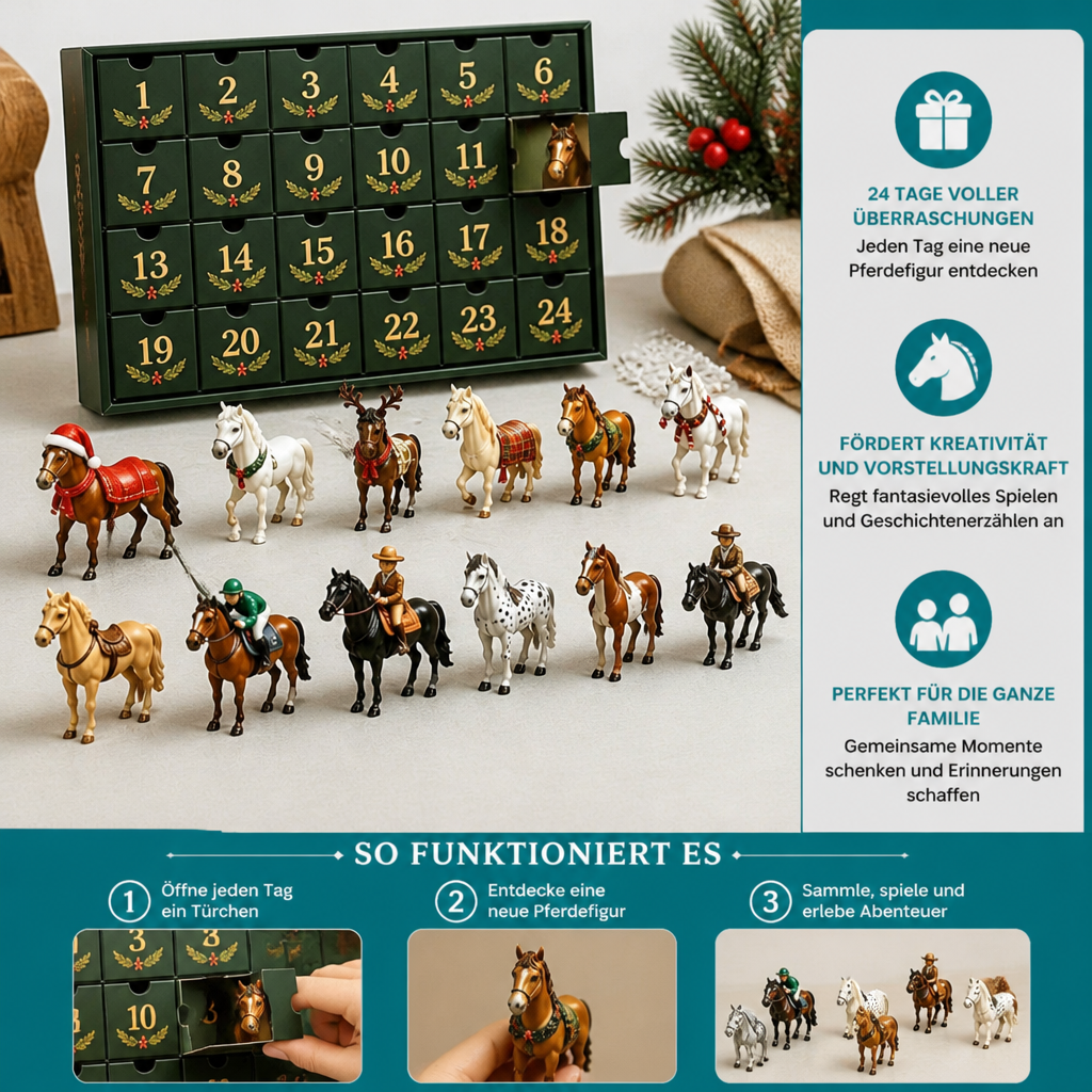 Adventskalender für Pferdeliebhaber – 24 Tage voller Weihnachtsüberraschungen
