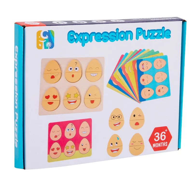 Lernspielzeug Für Kinder – Emotionspuzzle Mit Gesichtsausdrücken