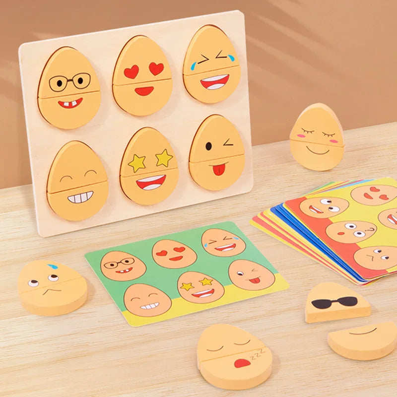 Lernspielzeug Für Kinder – Emotionspuzzle Mit Gesichtsausdrücken