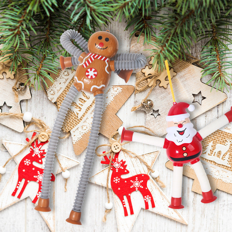 Weihnachtliche Sensorische Saugnapf Baby Spielzeug Figuren