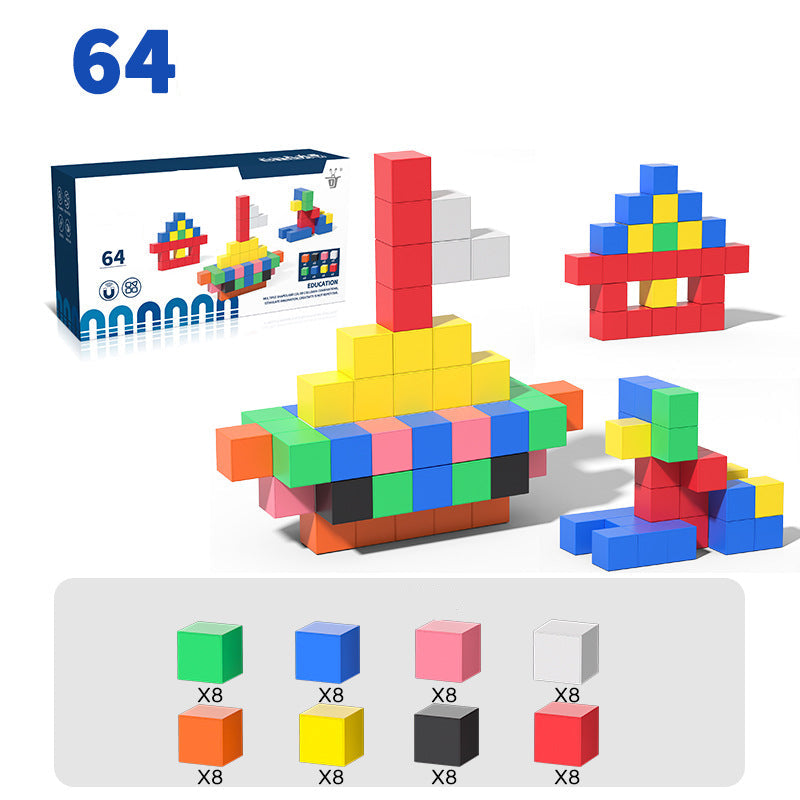 Kindersicheres Montessori Magnet Würfel Spielzeug