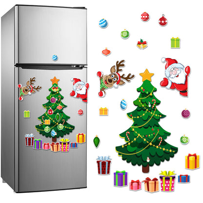 Weihnachtliches Montessori Magnet Sticker Set zum Selber Dekorieren
