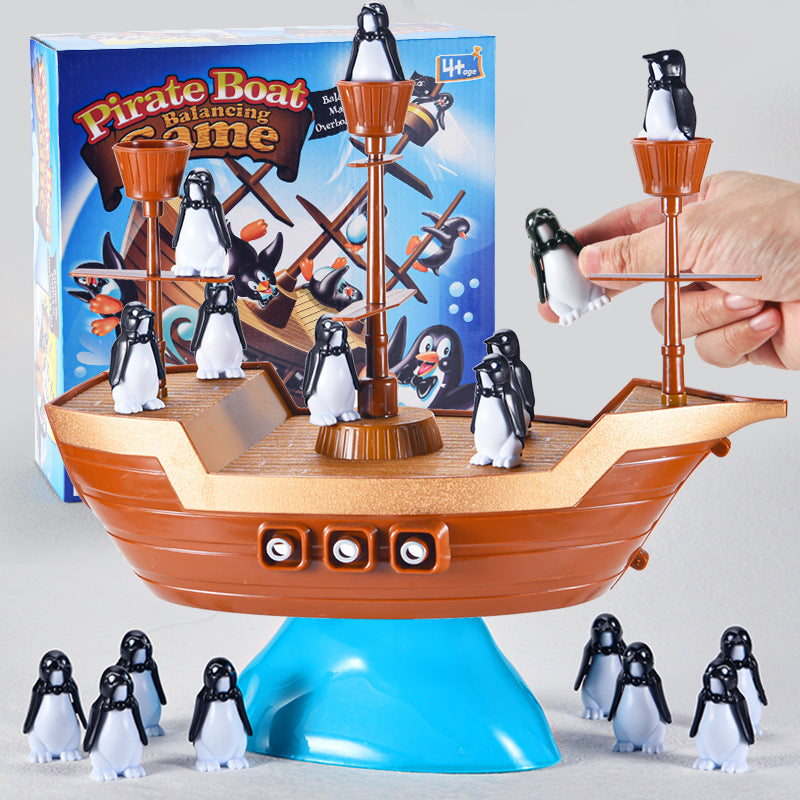 Pinguin Piraten Schiff Gleichgewichtsspiel