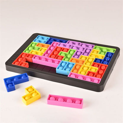 Farbenfrohes Tetris Kinderspiel
