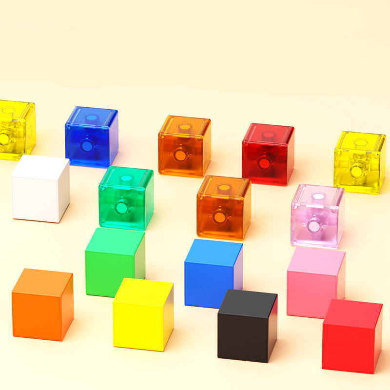 Kindersicheres Montessori Magnet Würfel Spielzeug