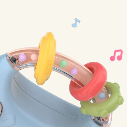 Musikalischer Baby Schnuller mit Beißring und Rasseln
