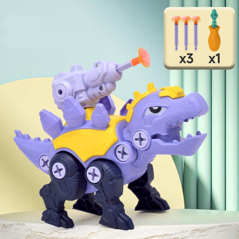 Dinosaurier Schrauben Spielset mit Saugnapf Kanone