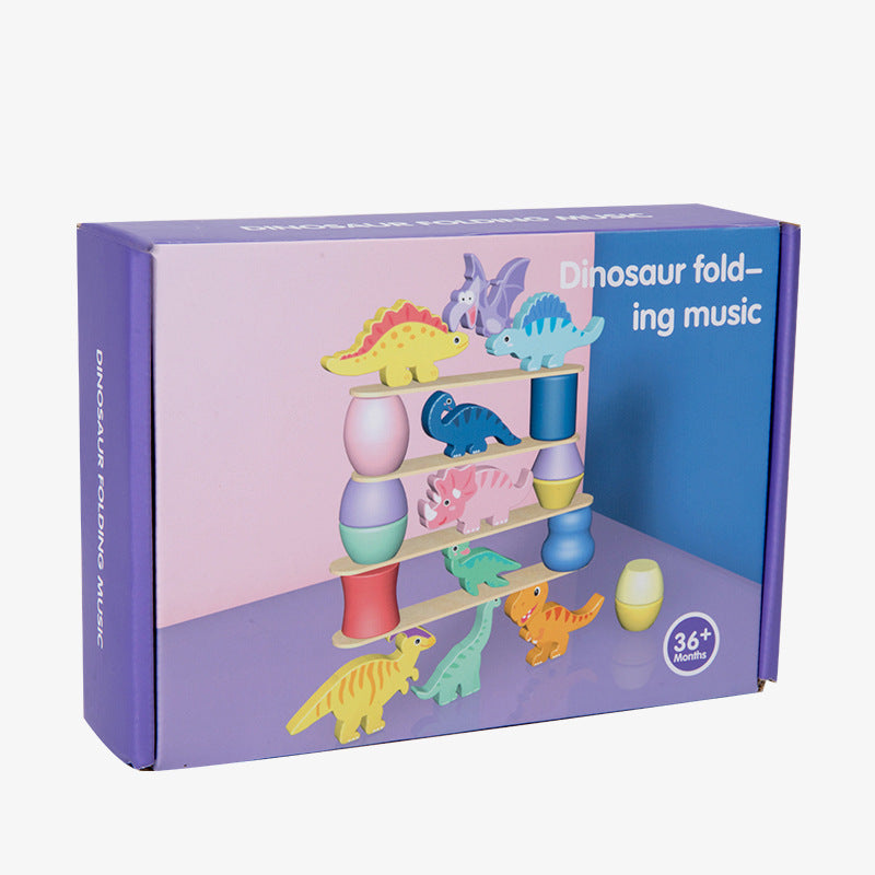 Montessori Dinosaurier Stapelspiel