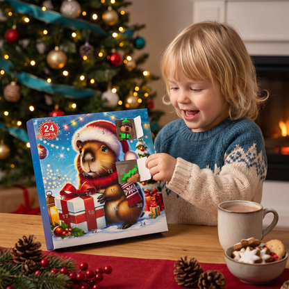 24-Tage-Capybara-Weihnachts-Adventskalender – 24 niedliche Mini-Figuren