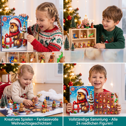 24-Tage-Capybara-Weihnachts-Adventskalender – 24 niedliche Mini-Figuren