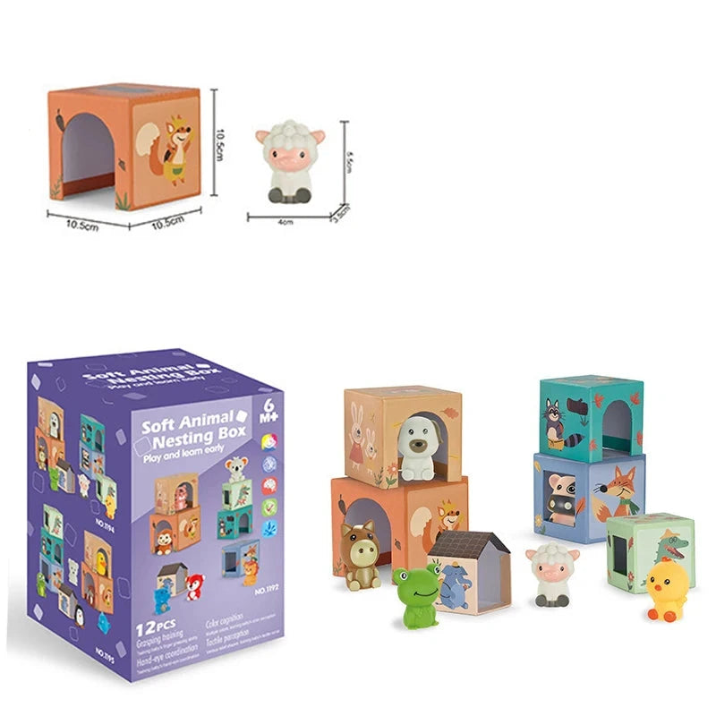 Pädagogisches Farm Fingerpuppen Stappelspiel
