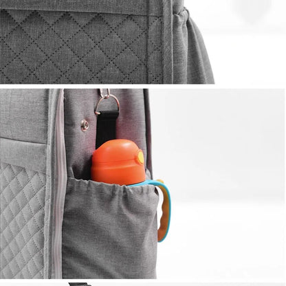 Baby Reisebett mit Wickeltasche – Tragbares 2-in-1 Bett für Unterwegs