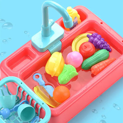 Geschirrspülbecken Spielzeug mit laufendem Wasser