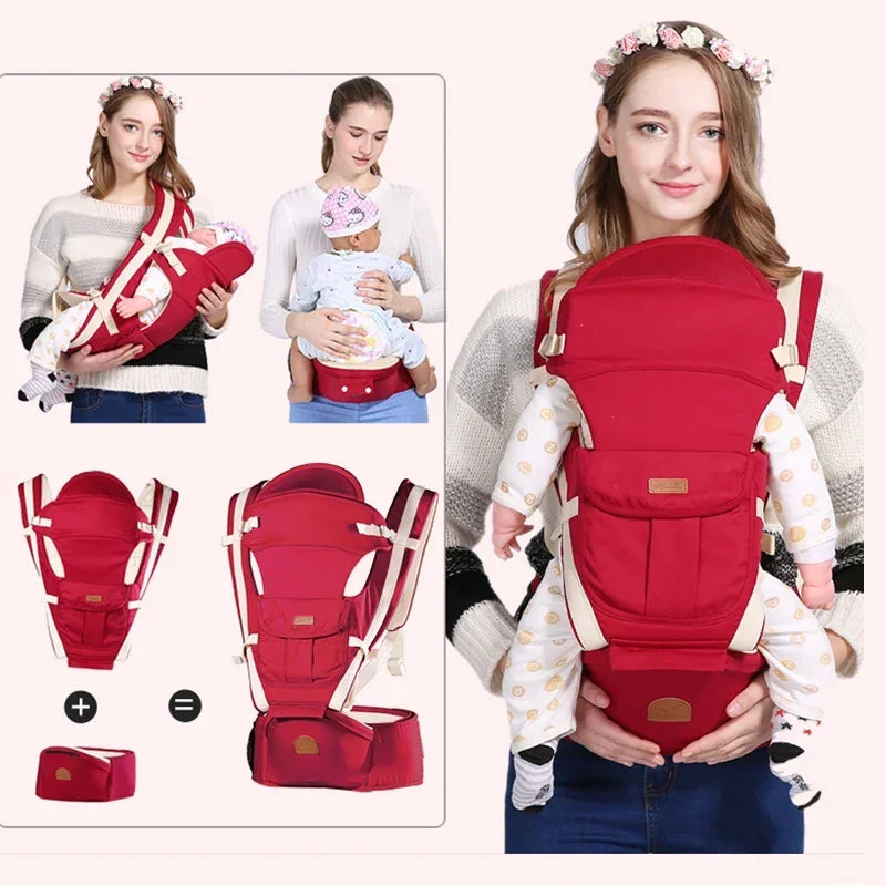 Baby Tragehilfe 3-in-1 – Ergonomischer Tragegurt für Neugeborene
