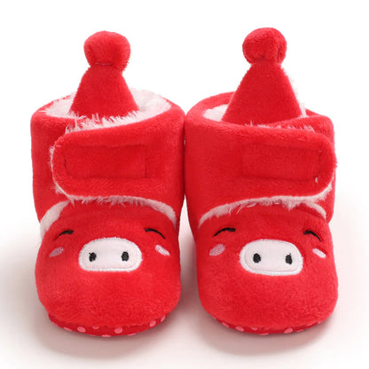 Weihnachtshausschuhe für Kinder - Süße Rentier & Santa Designs