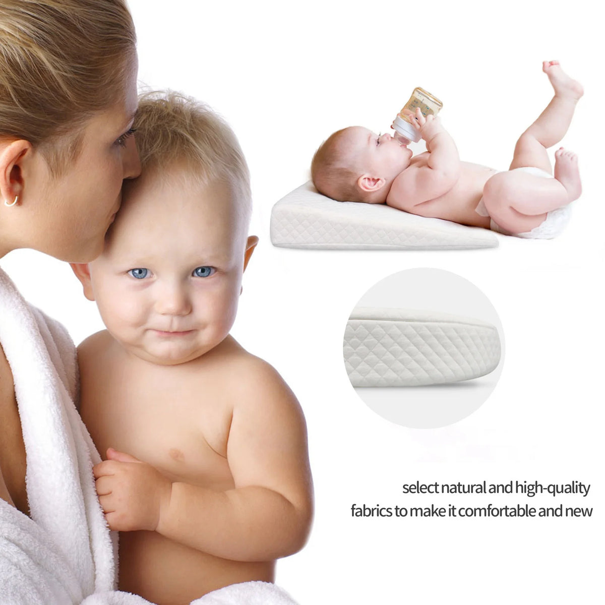Baby Keilkissen – Ergonomisches Stützkissen für Babys