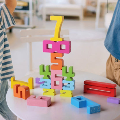 Pädagogische Mathe und Zahlen Lernblöcke
