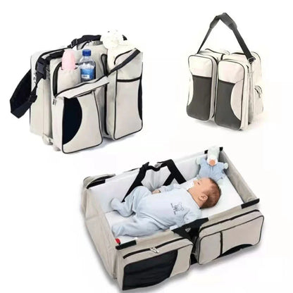 Praktisches Baby Reisebett mit Aufbewahrungstaschen – Faltbares Babybett